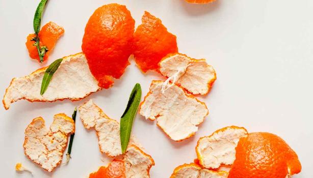 Cómo aprovechar las cáscaras de mandarina 