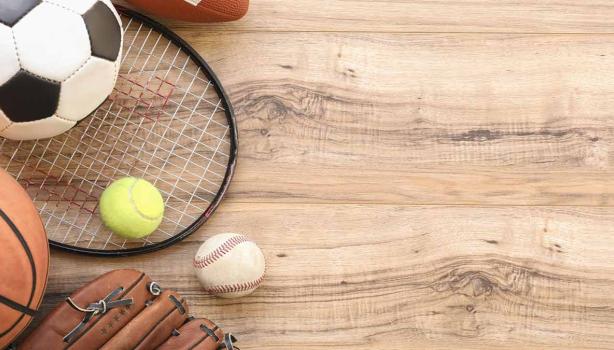 Elementos deportivos. Comidas para disfrutar los Juegos Olímpicos 