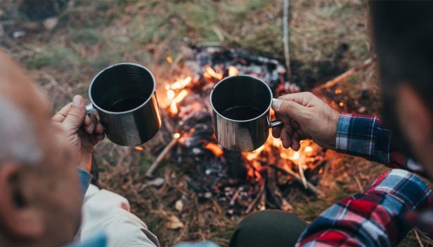 Fogata para calentar las piedras del curanto en hoyo.