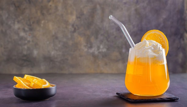 soda saborizada de naranja