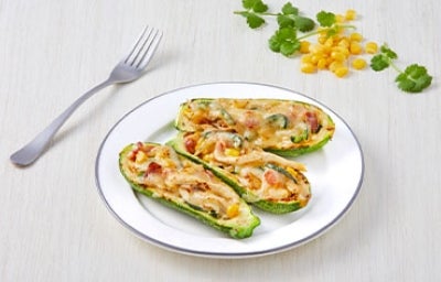 Plato con zapallo italiano Plato con zapallo italiano