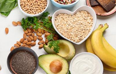 Variedad de alimentos que son fuente de magnesio