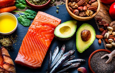 Distintos alimentos para la dieta del paleo