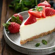 Cheesecake de frutillas.
