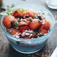 Tazón con ensalada de frutas