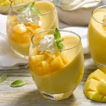 Gelatina de yoghurt y mango