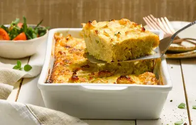 Budín de coliflor Budín de coliflor