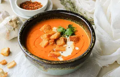 Sopa de tomates asados