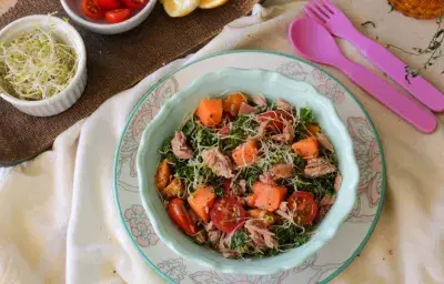 Salpicón de atún y verduras Salpicón de atún y verduras