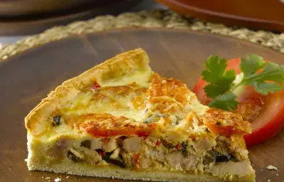 Quiche de Verduras con Pollo Quiche de Verduras con Pollo