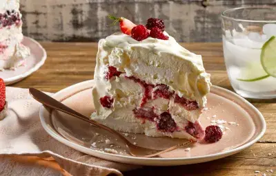 Torta helada de Merengue sin azúcar Torta helada de Merengue sin azúcar