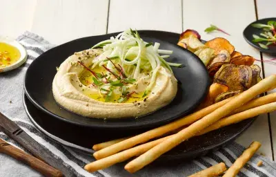 Hummus de garbanzos Hummus de garbanzos