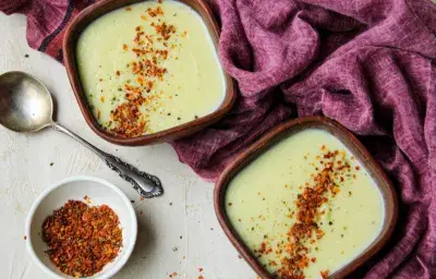 Crema de coliflor y puerro Crema de coliflor y puerro