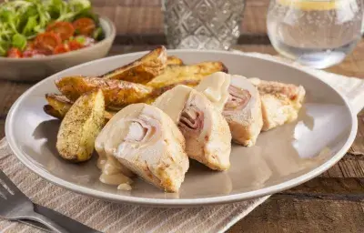 Pollo relleno con papas Pollo relleno con papas