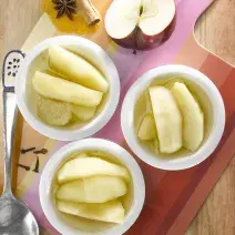 compota de manzanas al limón