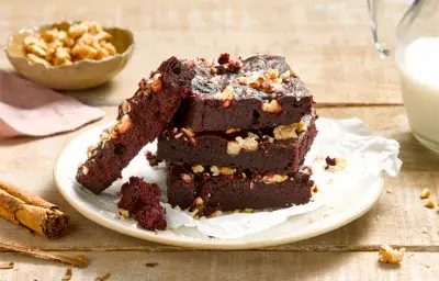 Brownie de betarraga Brownie de betarraga