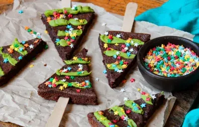 Brownies navideños Brownies navideños