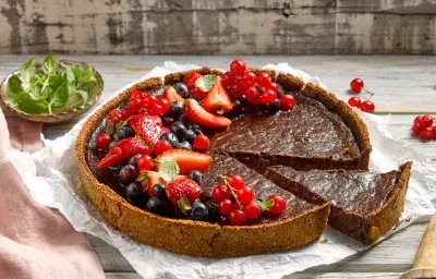 Tarta integral de Frutos rojos Tarta integral de Frutos rojos