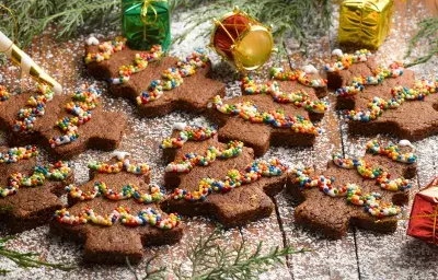 Galletas navideñas de cacao Galletas navideñas de cacao