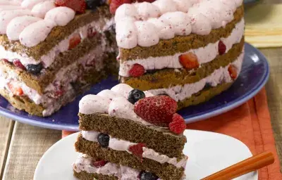 Torta de Berries sin Azúcar Torta de Berries sin Azúcar