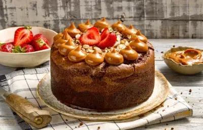Torta brownie sin lactosa Torta brownie sin lactosa