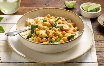 Curry de garbanzos Curry de garbanzos
