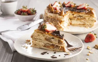 Torta de mil hojas Torta de mil hojas