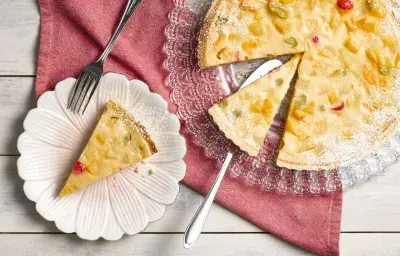 Tarta macedonia de frutas Tarta macedonia de frutas