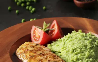 Puré de Arvejas y Menta con Reineta Jugosa Puré de Arvejas y Menta con Reineta Jugosa