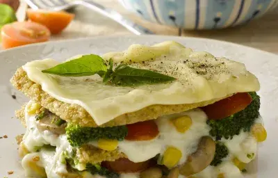 Lasaña de Quinoa con Verduras Lasaña de Quinoa con Verduras