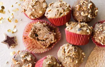 Muffins de pan de pascua Muffins de pan de pascua