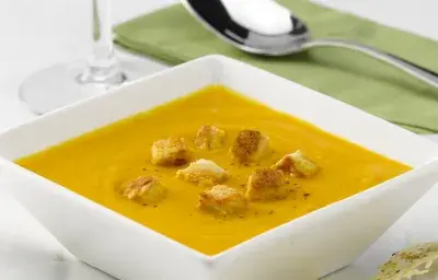 potage de zapallo y zanahoria al jengibre