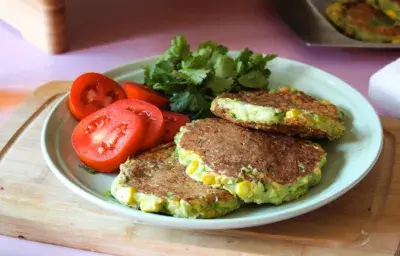 Croquetas de zapallo italiano y choclo