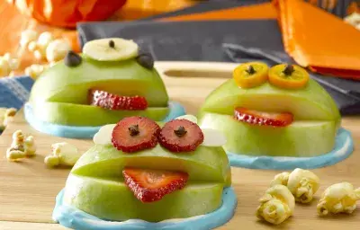 Manzanas Verdes Monstruosas de Halloween Manzanas Verdes Monstruosas de Halloween