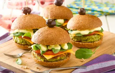 Hamburguesa de Arvejas Hamburguesa de Arvejas