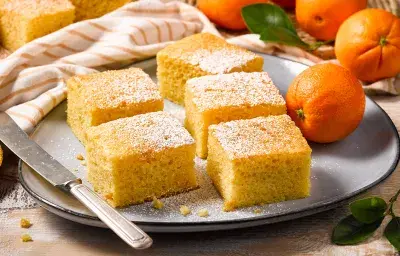 Queque cremoso de naranja