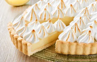 Pie de limón sin lactosa