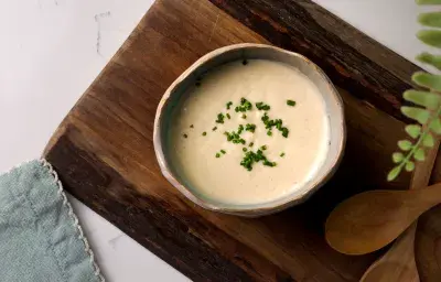 Salsa de carne y queso crema