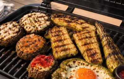 Verduras rellenas con queso crema y crema de tarro nestle, acompañamiento para una parrilla y disfrutar en familia