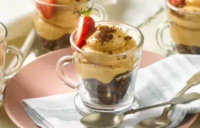 Cremoso de manjar sin lactosa con galletas Tritón