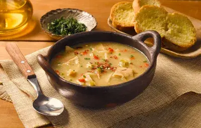 Sopa de pantrucas al merkén