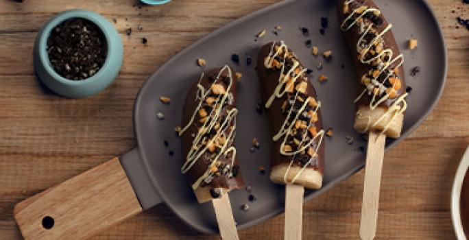 Bananos con chocolate receta de postres balanceados Bananos con chocolate receta de postres balanceados