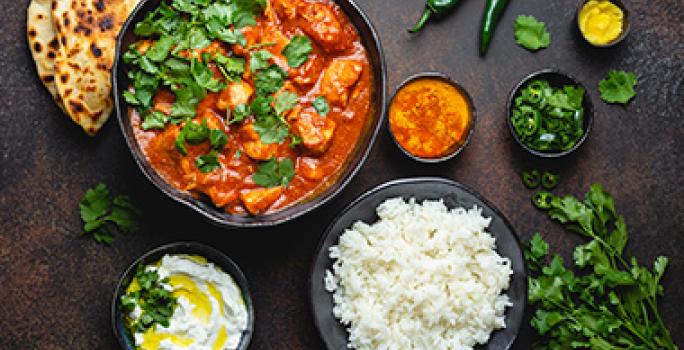 Curry preparado en una olla de cocción lenta. Curry preparado en una olla de cocción lenta.