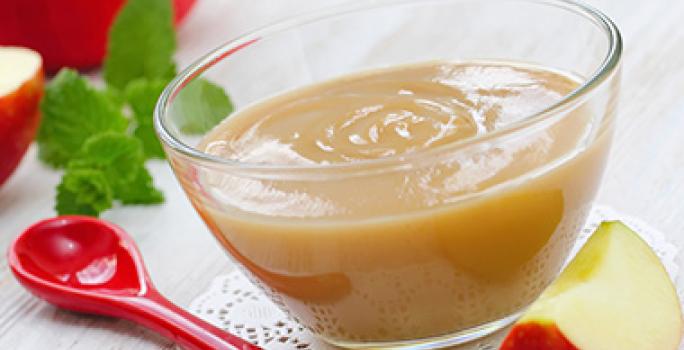Puré de manzana sustituto del huevo en postres veganos Puré de manzana sustituto del huevo en postres veganos