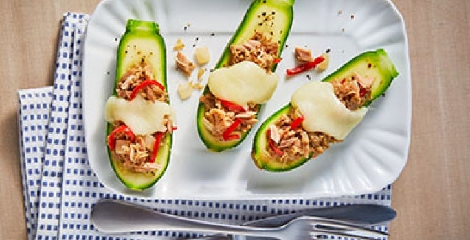 Zapallos italianos verdes rellenos Zapallos italianos verdes rellenos
