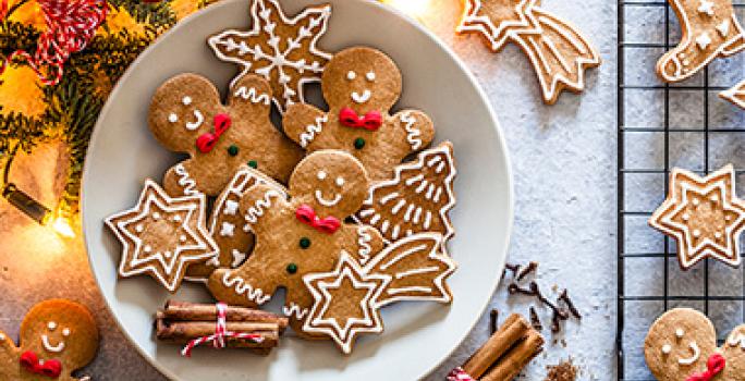 Muñecos de jengibre dulces de navidad Muñecos de jengibre dulces de navidad