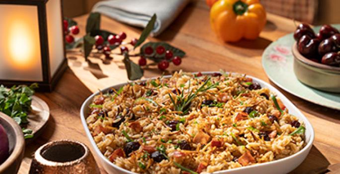 Arroz comida típica navideña en Centro América Arroz comida típica navideña en Centro América