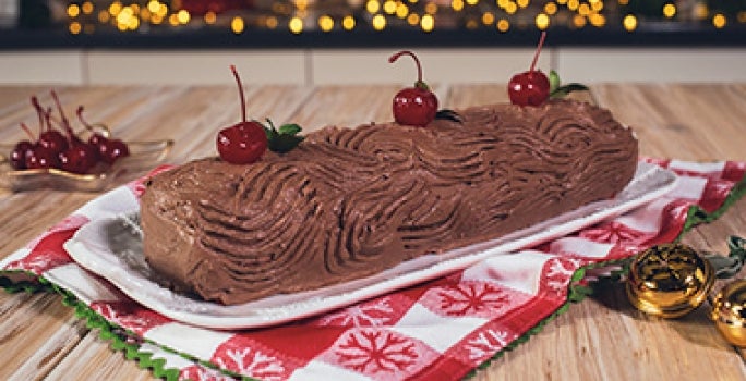 Tronco navideño comida típica navideña en Ecuador Tronco navideño comida típica navideña en Ecuador