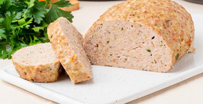 La terrina y el paté no son lo mismo. Terrina servida como acompañante.