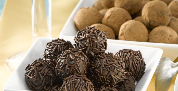 Trufas de Leche Condensada con Chocolate Amargo